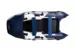 Лодка моторная ПВХ Gladiator E 380PRO (бело-темно синий )