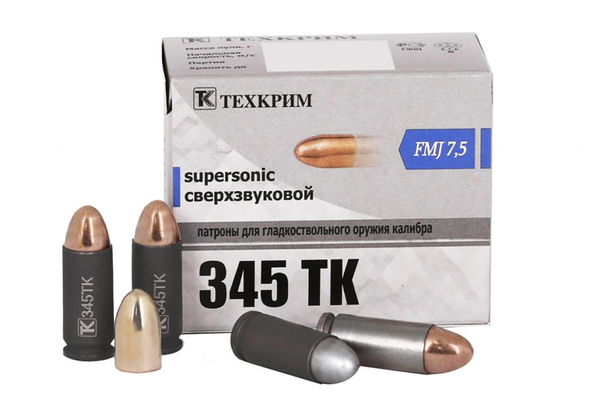 Купить Патрон Техкрим к.345 TK пуля FMJ 7,5г по выгодной цене