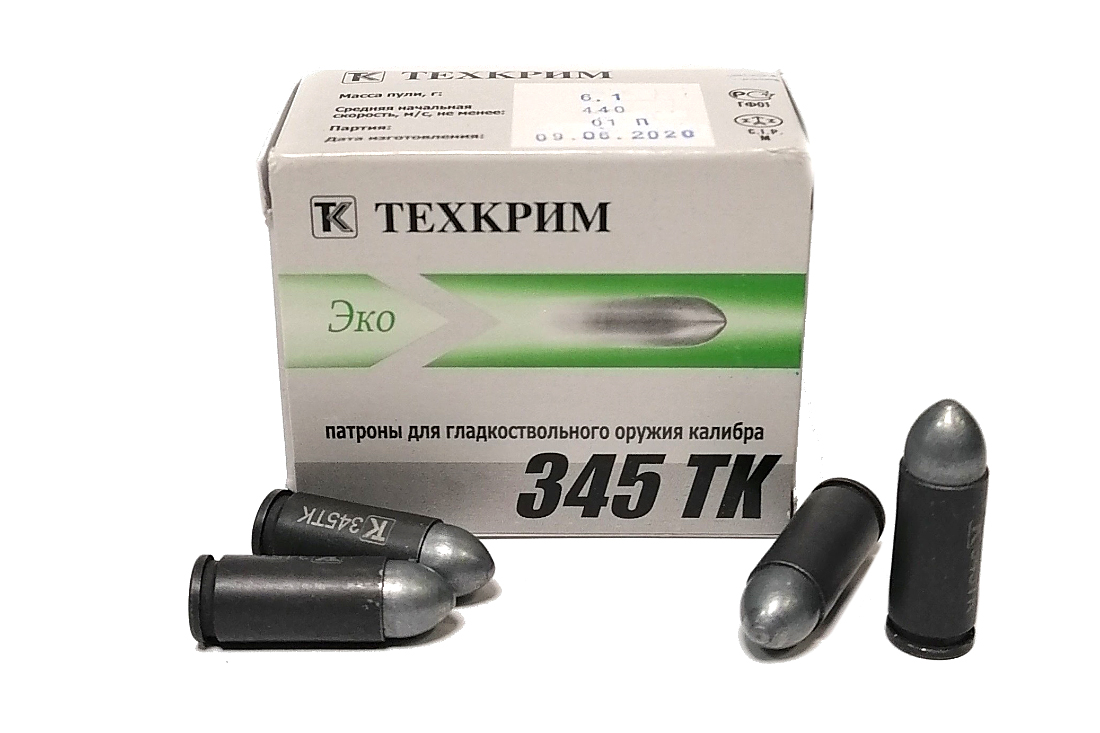 Купить Патрон Техкрим к.345 TK пуля ЭКО 6,1г по выгодной цене