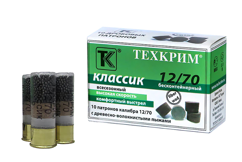 Купить Патрон Техкрим к.12/70 Классик с ДВП дробь 32 г (№5) по выгоднойцене
